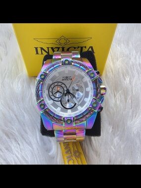 Invicta Watch Original New Iridescent Chronograph Watch